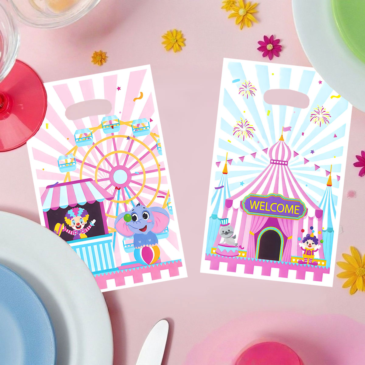 20個/40個入りパーティーギフトバッグ、遊園地やサーカスを - Wedding/Event Supply Store のレビューと価格