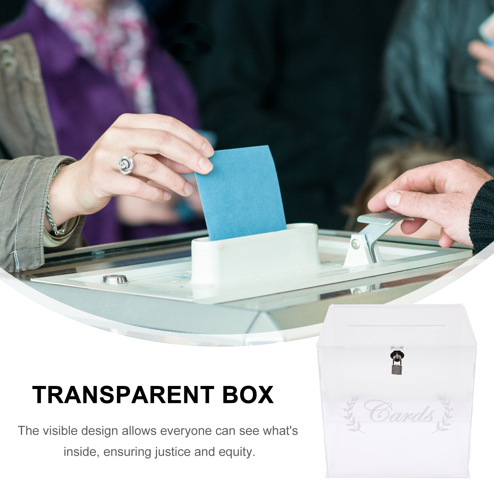 アクリル製透明ウェディングカードコレクションボックス。披露宴 - Wedding Card Box のレビューと価格